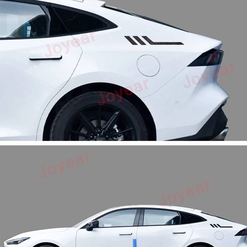 For Changan UNIV UNI-V 2020-2021 Car Rear Side Reflective Stickers Anti-collision Decorative Personalized Exterior Aceessories