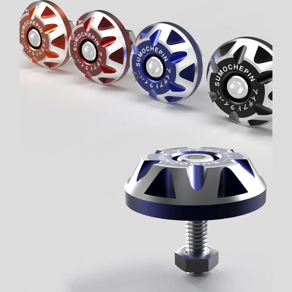 2PCS License Plate Screws Aluminum Alloy 6MM Screw Hole License Plate Screw Plate Holder Bolts Orange Red Blue Black