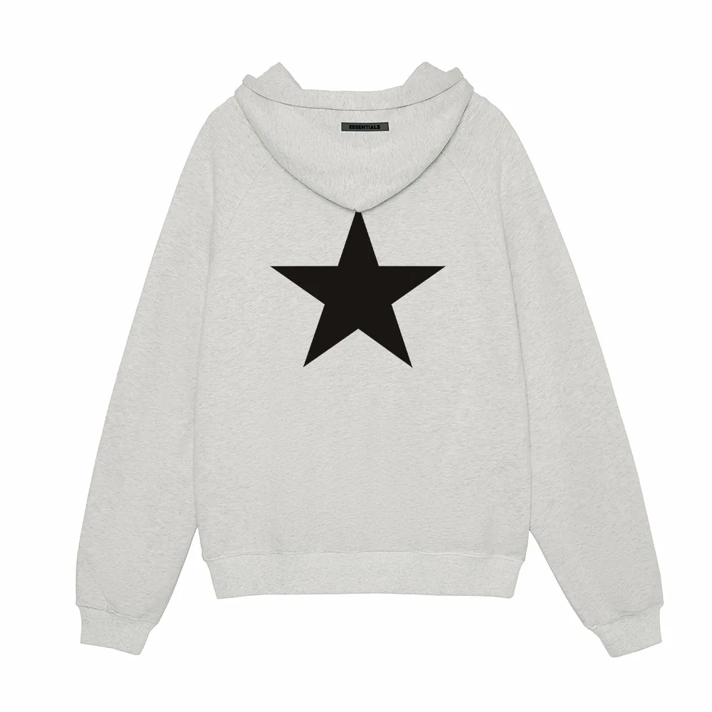 Stars pattern Men Women Spring and Autumn 2024 casual sweater Street hoodie knit retro hip hop knit hoodie retro pullover