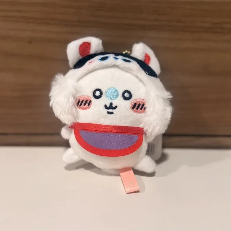  Apron Costume Plush Keychain Usagi Hachiware Momonga Kawaii Stuffed Animal Bag Charm Cute Cartoon Gift Boys Girls view 6