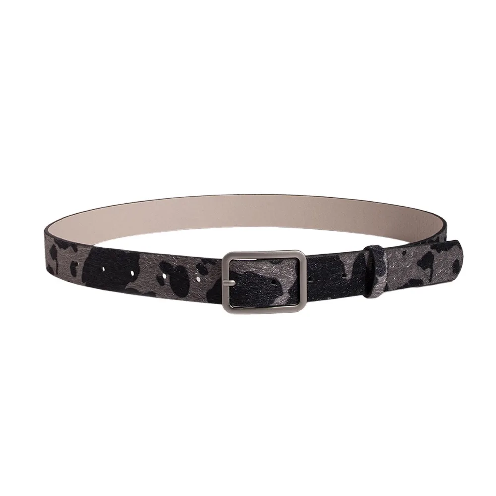 

Japanese Style Square Buckle Women Belt with Shine Rhinestone Leopard Gothic Waist Belts PU Leather Punk Waistband