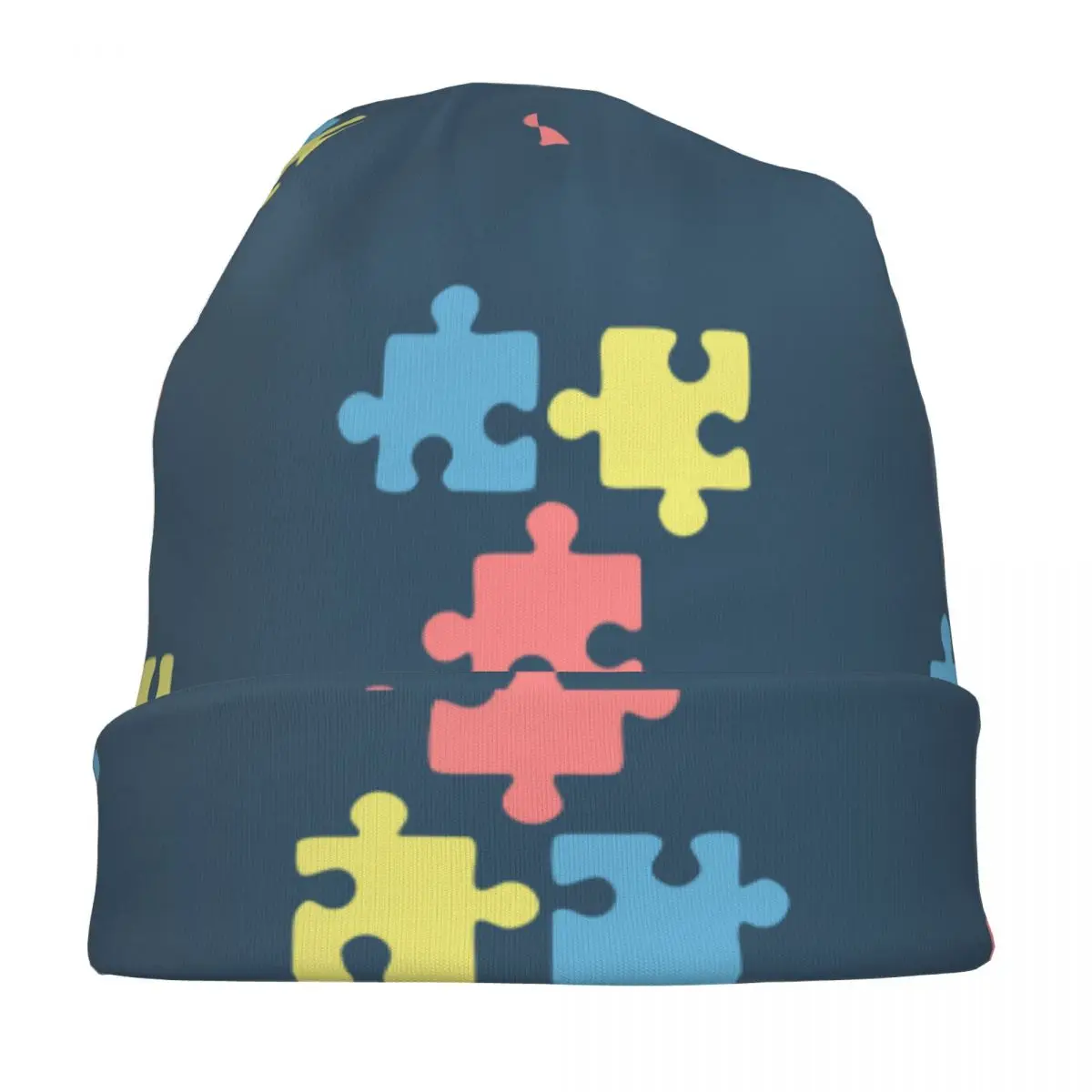 School Psychology Teacher Skullies Beanies Hat Autism Awareness Be Puzzle Spring Outdoor Cap Warm Thermal Elastic Bonnet