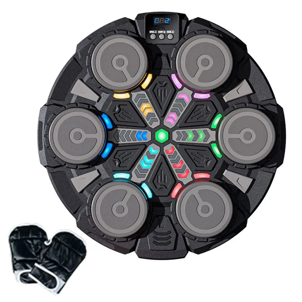 اتصال بلوتوث آلة الملاكمة الموسيقية الذكية الحائط الحد من الضوضاء الملاكمة الهدف الإلكتروني مع قفازات الملاكمة #2