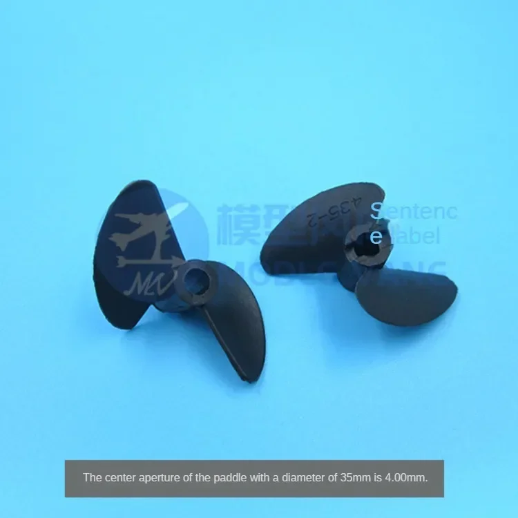 RC Boat 2-Blade Nylon Paddle Propeller P40*D27/30/32/35/38/40/45/47mm Central Aperture 3.17/4(With Copper Sleeve)/4.8mm