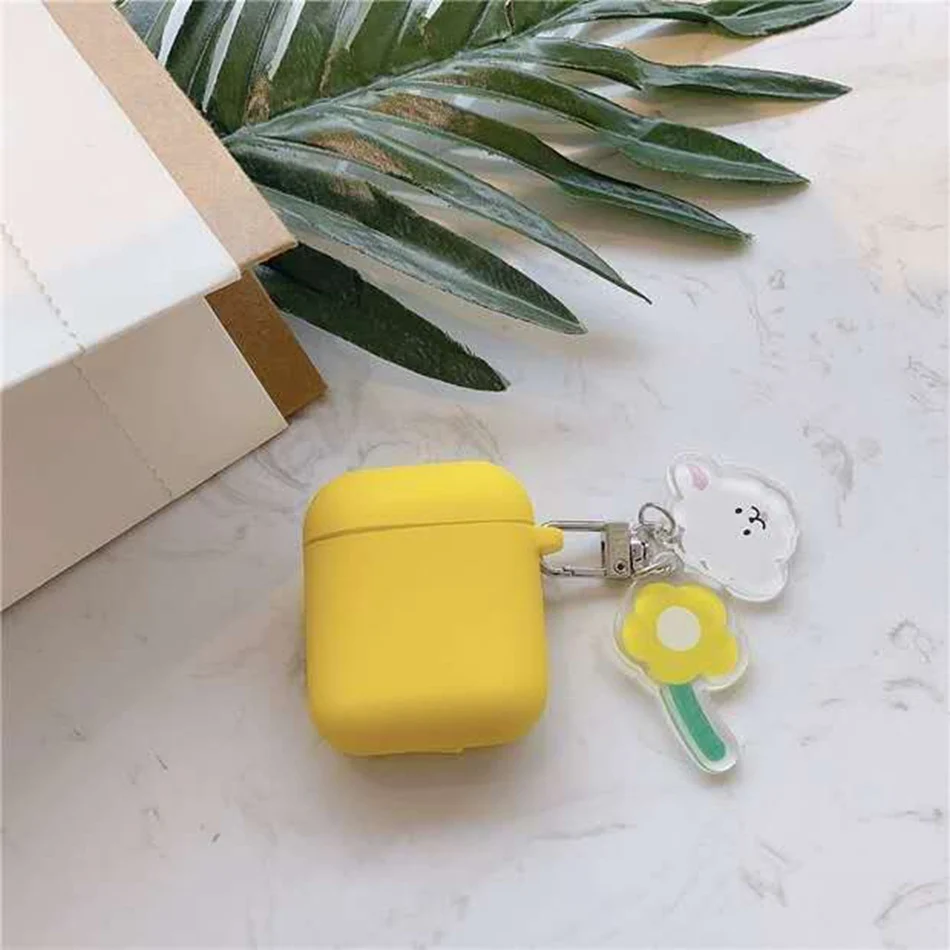 Voor Airpods Pro Case Voor Apple Airpods 1 2 3 Leuke Ruimtevaarder Astronaut Cartoon Luxe Bloem Sleutelhanger Oortelefoon Cover Air pods Pro 3