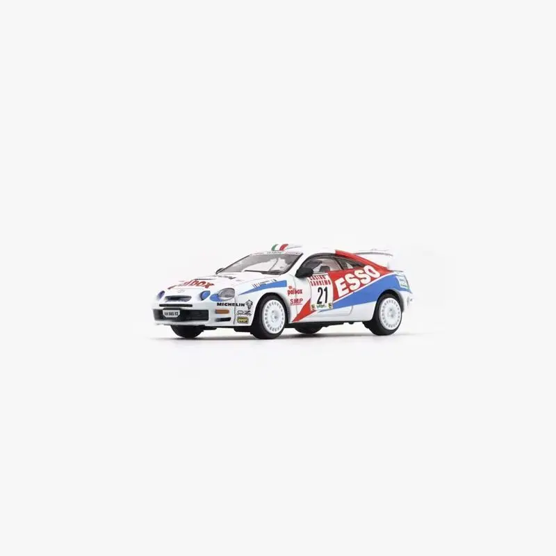 BMC 1:64 تويوتا سيليكا ST205 1996 سانريمو رالي ديتاليا # 21 نموذج ESSO Livery Rally Alloy Diecast لجامعي رياضة السيارات #5