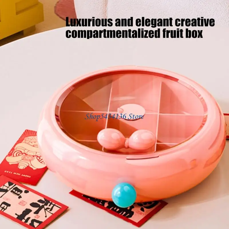 H7ED Portable Handle Candy Snacks Storage Box Easy Carry Case for Outdoor Activities