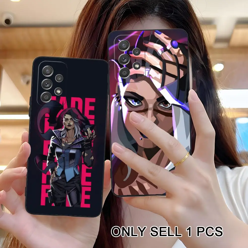 Valo Fade Phone Case for Samsung Galaxy A26 25 24 23 22 21 17 16 15 14 13 12 11 5G Soft TPU Shockproof Cover