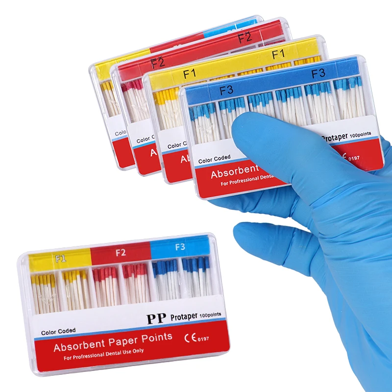 Dental Absorbent Paper Points F1 F2 F3 Taper Dental Root Canal Paper Point Disposable Dentistry Endodontic Materials Tools