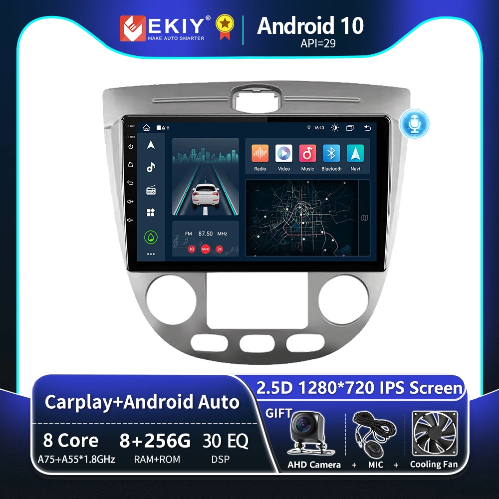 

EKIY T8 Android 10 Car Radio For CHEVROLET OPTRA BUICK EXCELLE HRV 2003-2008 Stereo Carplay Auto Multimedia Player GPS 2 Din DVD