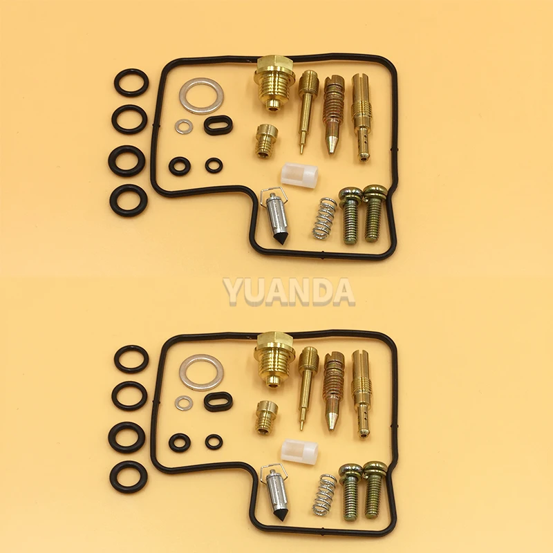 2 Sets Motorcycle Carburetor Repair Kit For Honda VT700 VT750 Shadow VT700C VT750C With Plunger Diaphragm