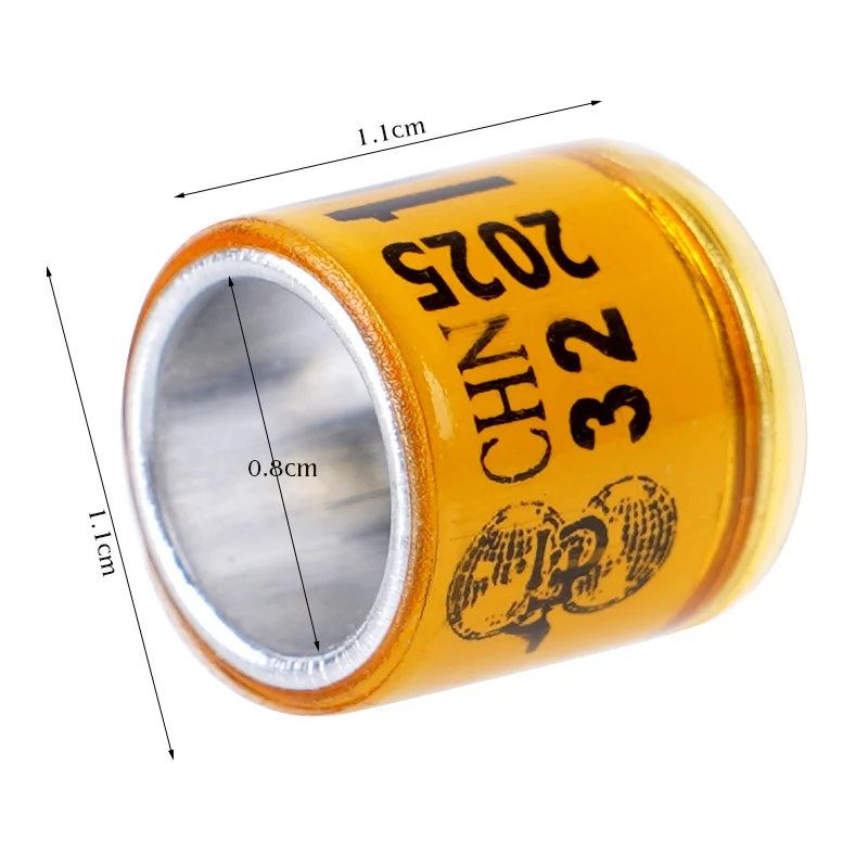 50 قطعة حلقات ساق الحمام الببغاء خواتم القدم الطيور الساق خواتم الحيوانات الأليفة مشبك من البلاستيك حلقة تحديد أدوات مع رسالة رقم