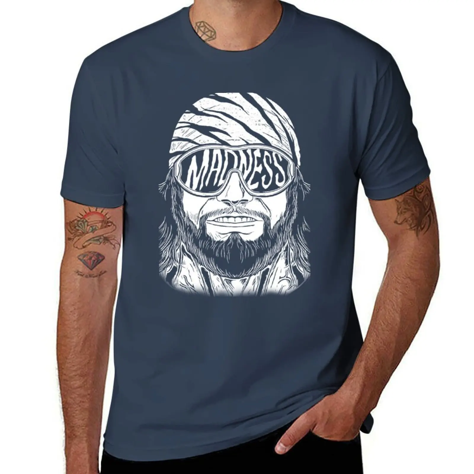 

Macho Madness Macho Madness T-Shirt Basic Plain Tee for Spring and Summer