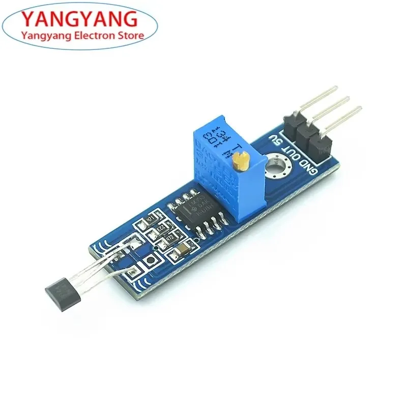 New YS-27 Hall Sensor Module Hall Speed Counting Detection Sensor Module Switch Board LM393 3144 5V 32mm×10.6mm