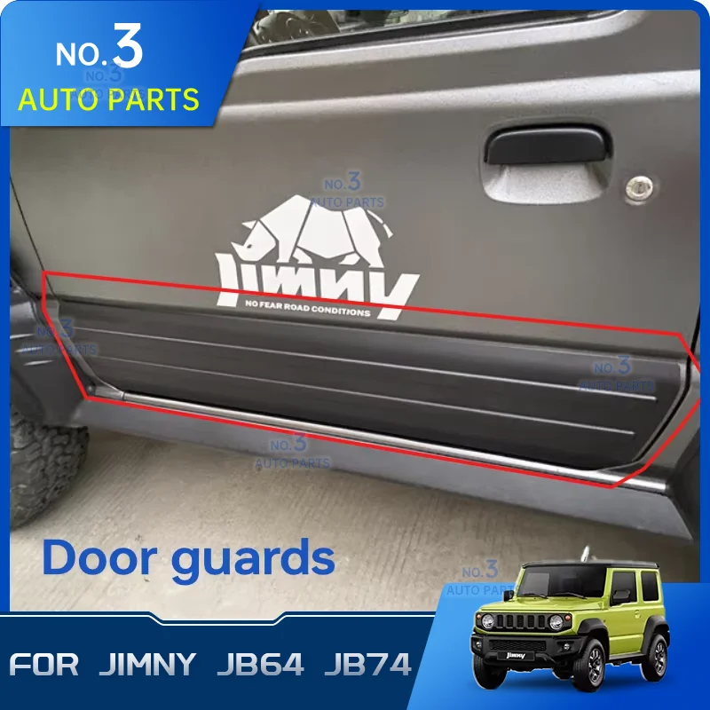 

ABS Car Door Anti-Scratch Guard Plate Cover Decoration Trim Cover For Suzuki Jimny JB64 Sierra JB74 2019 2023 Car Accessoriess