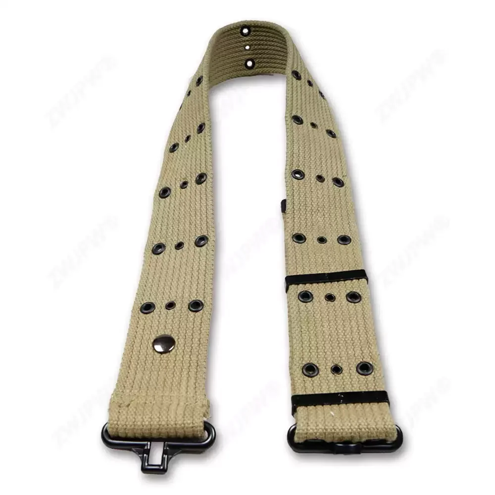 WWII WW2 M1936 Belt Three-hole Belt Khaki Green Replica of World War II Soldiers Dedicated  Belt