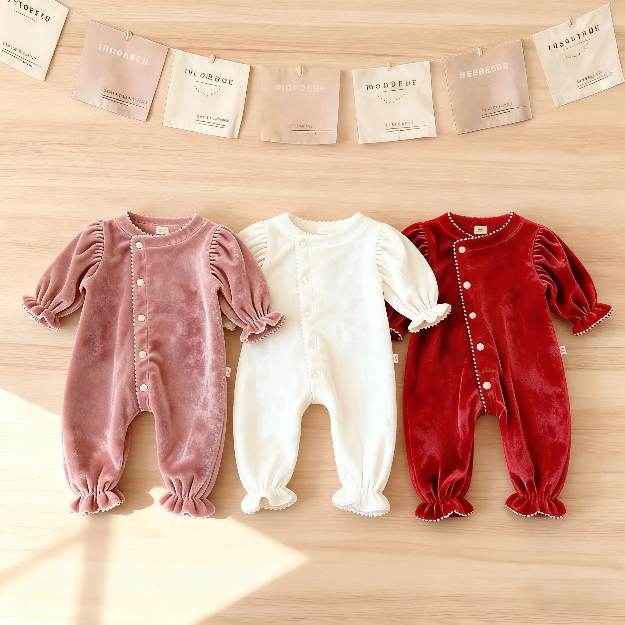 HY2518 Korean Version of Spring and Autumn New baby Jumpsuit Round Neck Slanted Collar Single Breasted Long Sleeved Crawling Sui