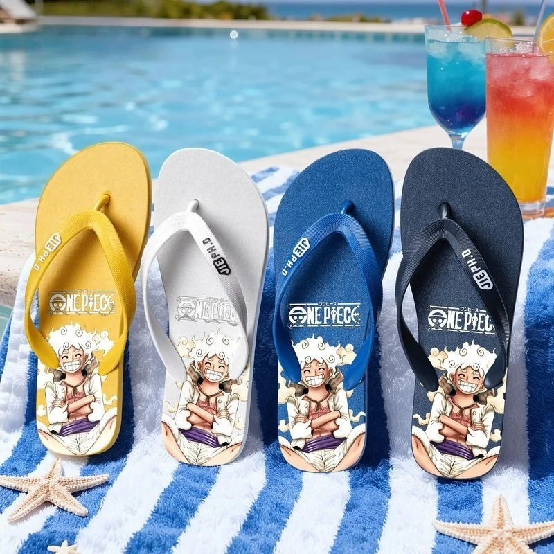 

Anime Sandals Luffy Zoro Anime Flip-flops Outdoor Daily Non-slip Clip-on Creative Summer Internet Celebrity Couple Sandals