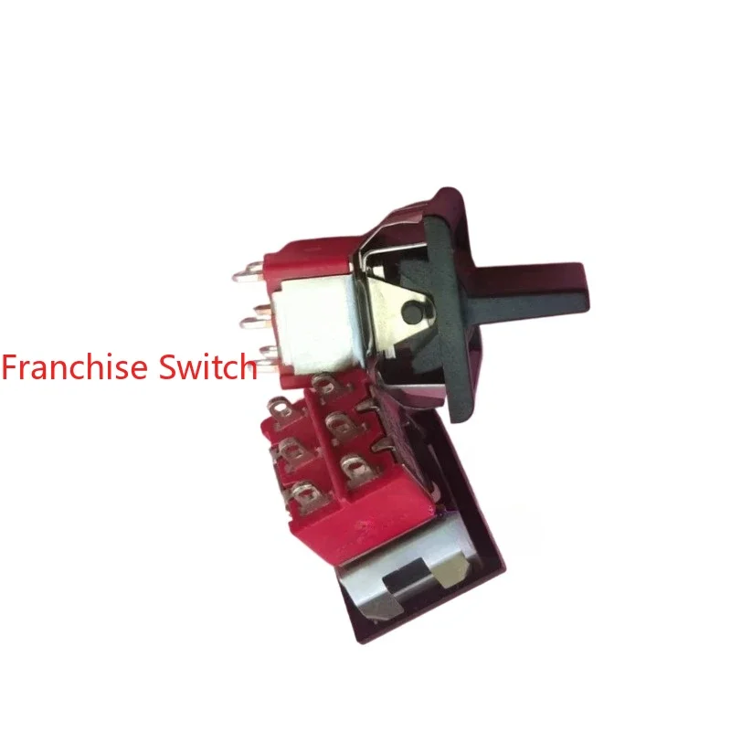 

10PCS Button switch shaking head flat handle R8018A-P14 six feet three gears non-reset T80-R