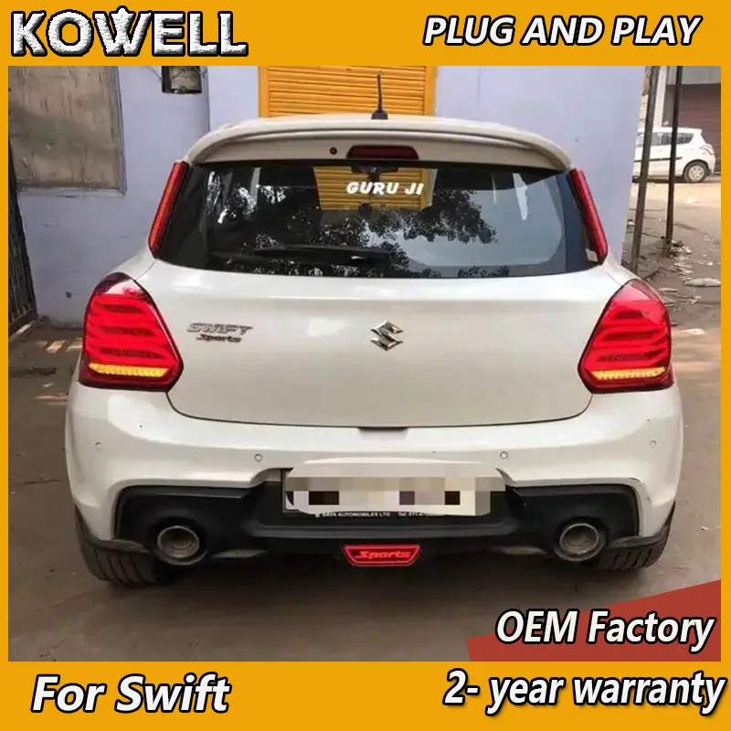 

Car Styling for Suzuki Swift Tail Lamp 2017-2021 Swift Tail Lights Rear DRL Fog Brake Reversing Turn Signal