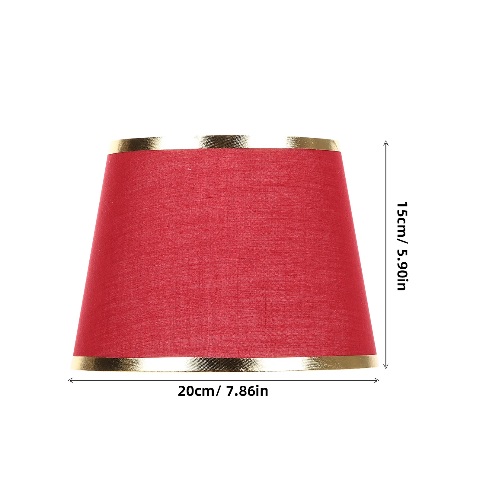 

E27 Fabric Lampshade 15x20x15cm Burgundy Bedside Table Floor Lamp Cover Handmade Cloth Shade for Bedroom Living Room