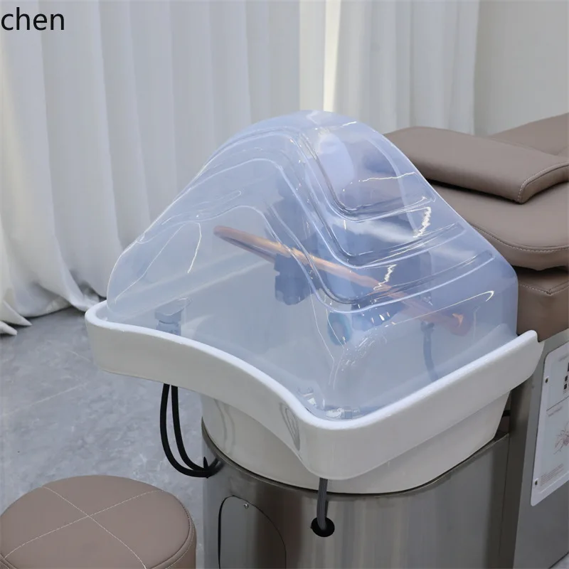 HXL Stainless Steel Head Therapy Shampoo Bed Water Circulation Steaming Health Salon Hair Care