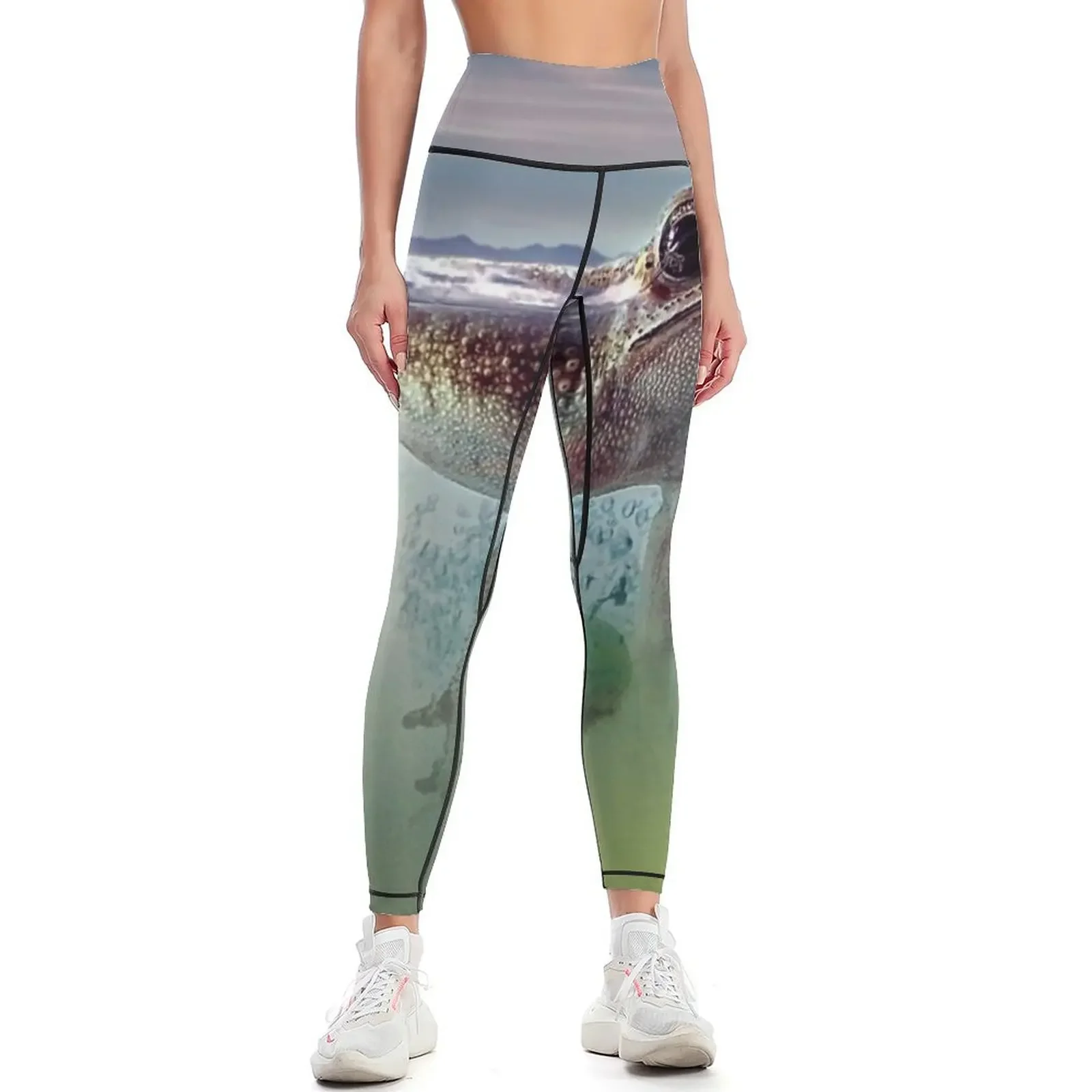 

Surfs Up! Floating Fog from Fonebook Leggings for physical gym wear push up fitness Women's gym Womens Leggings
