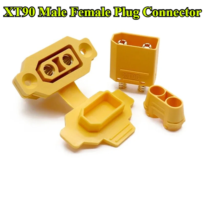 

1-10Pcs Amass XT90E-F & XT90H-M Model Airplane Battery Gold-Plated 30A High Current Safe Male Female Plug Connector For RC DIY
