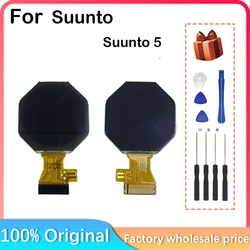 New For suunto 5 fitness LCD With Touch Screen Display With Glass Frame With Plastic frame Service Parts Replacement Assembly
