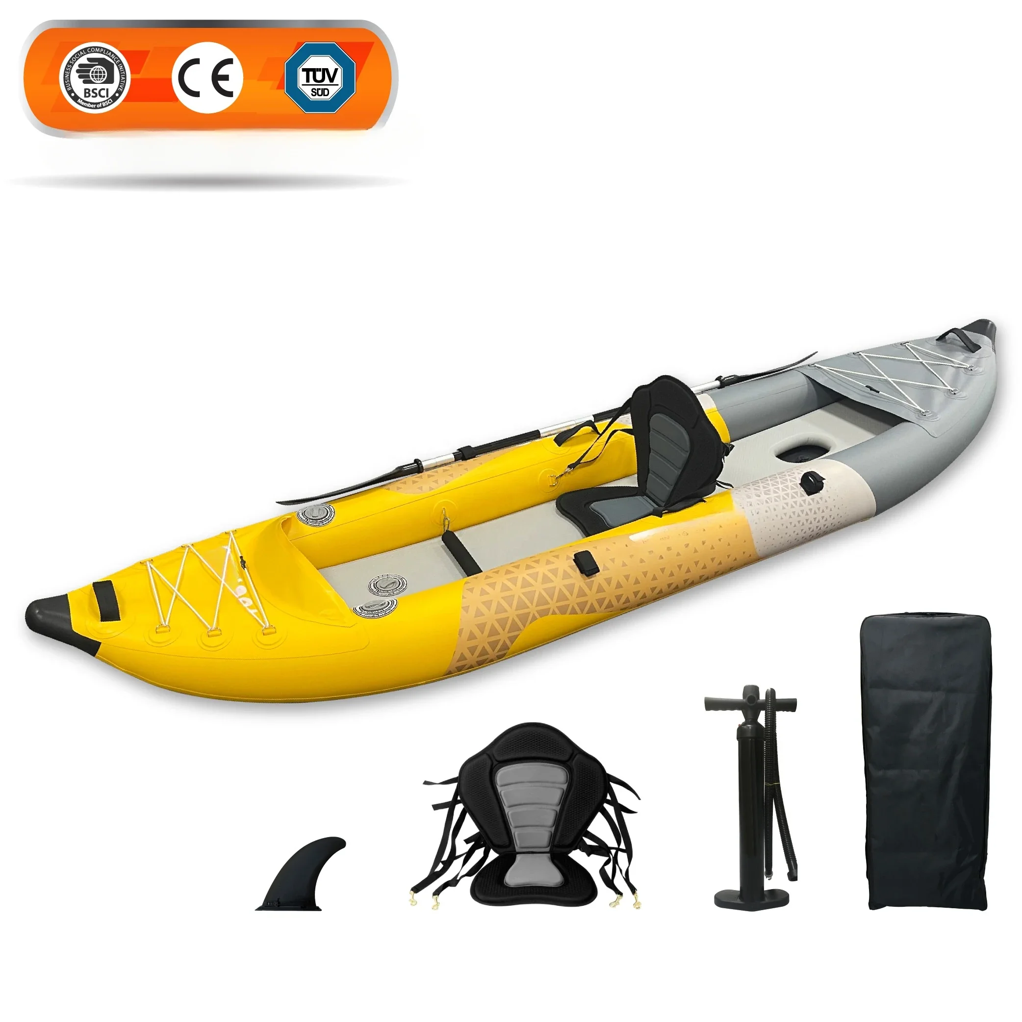 TS-K01 series OEM inflatable fishing kayak supports customization