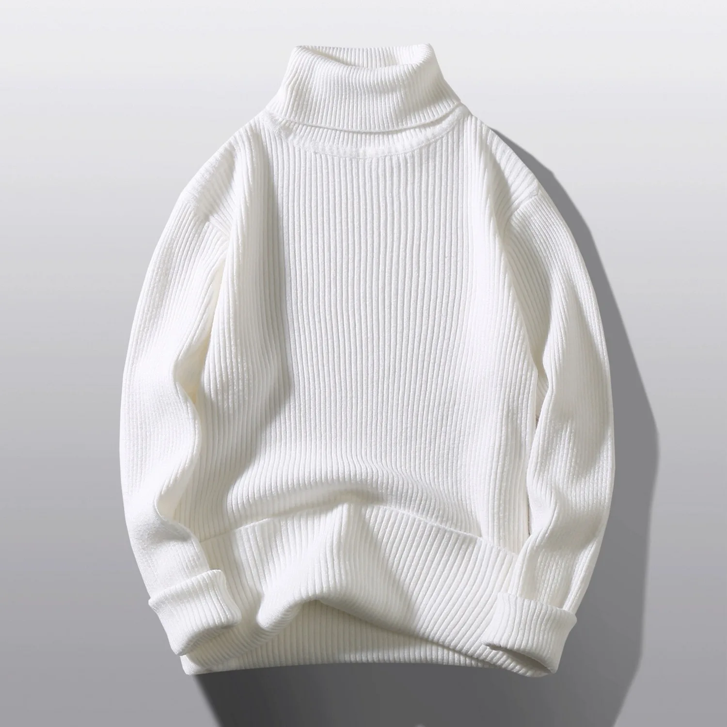 Men\'s Turtleneck Sweater Autumn Men\'s Knitting Pullovers Rollneck Sweater Winter Warm Men Jumper Slim Fit Casual Streetwear