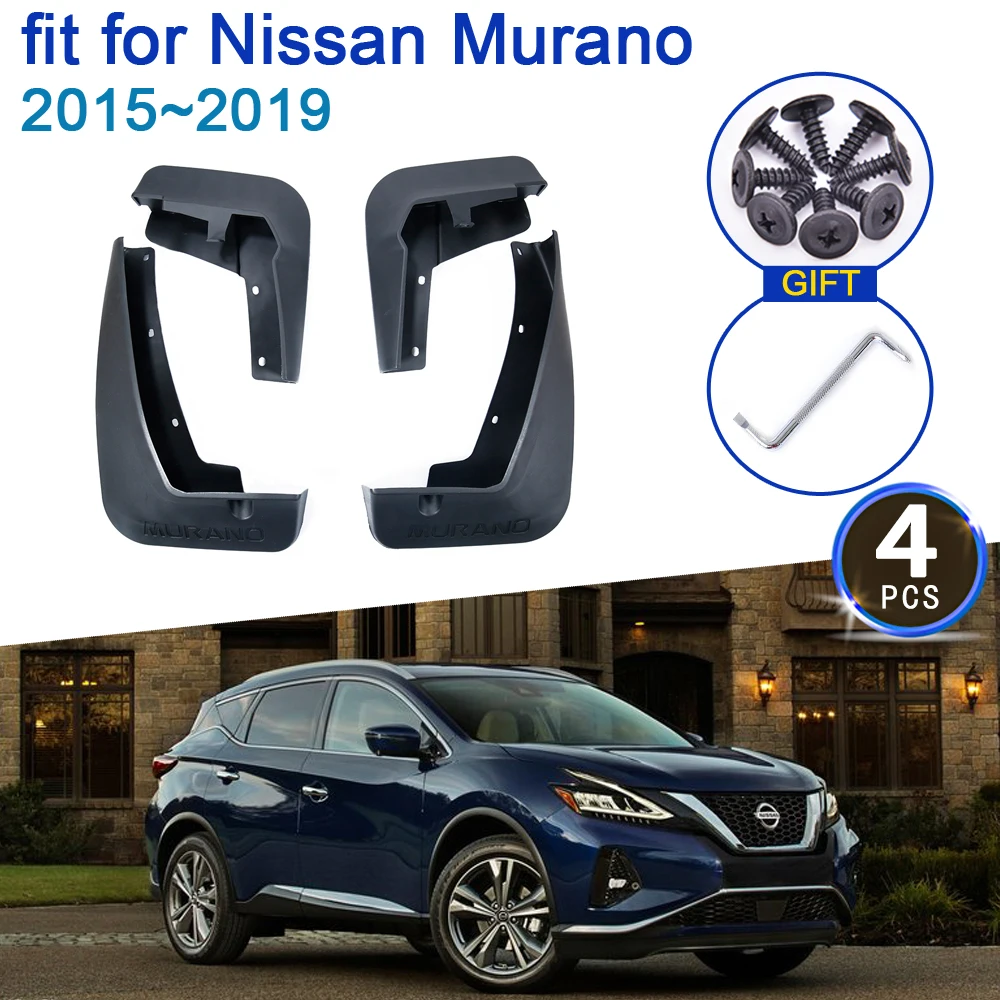 4PCS Car Mudflap For Nissan Murano Z52 MK3 2015~2019 Splash Mudguards Mud Guard Flap Protection Wheel Fender Tools Accessories