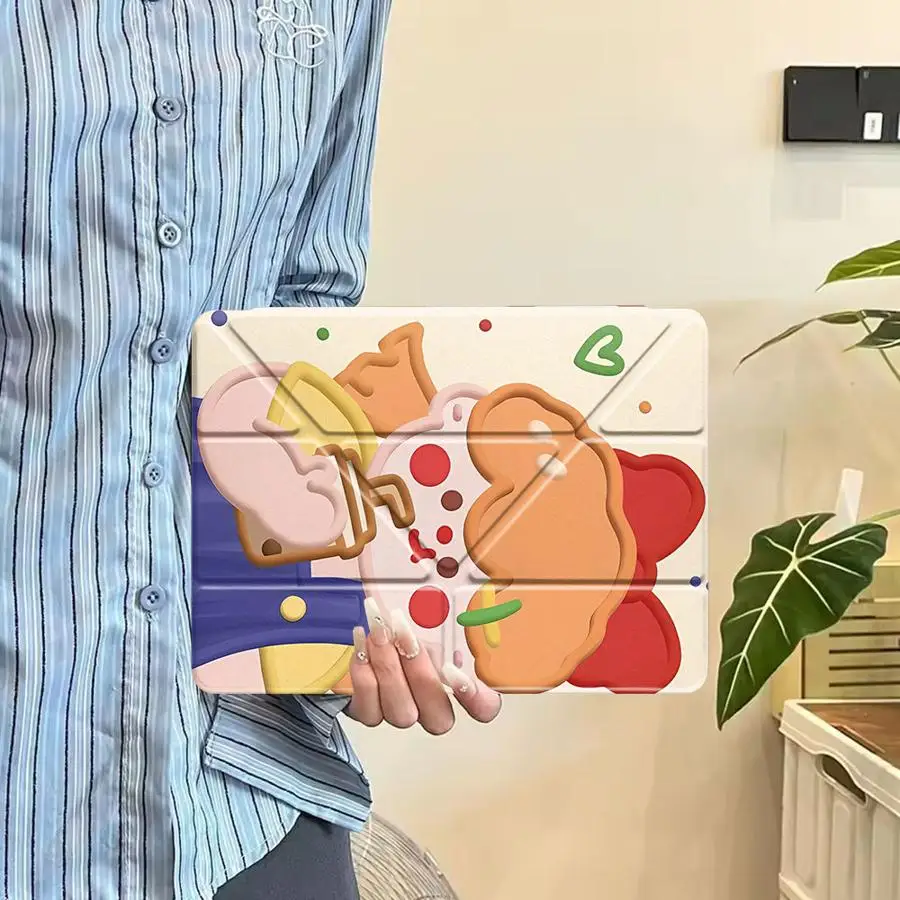 

Чехол для планшета iPad Air 4 5 M3 M2 1 2 M4 11 дюймов Pro 11th 10th 9th 8th 7th 12.9 дюймов Pro 2025 Mini 6 7 с держателем, для девочек