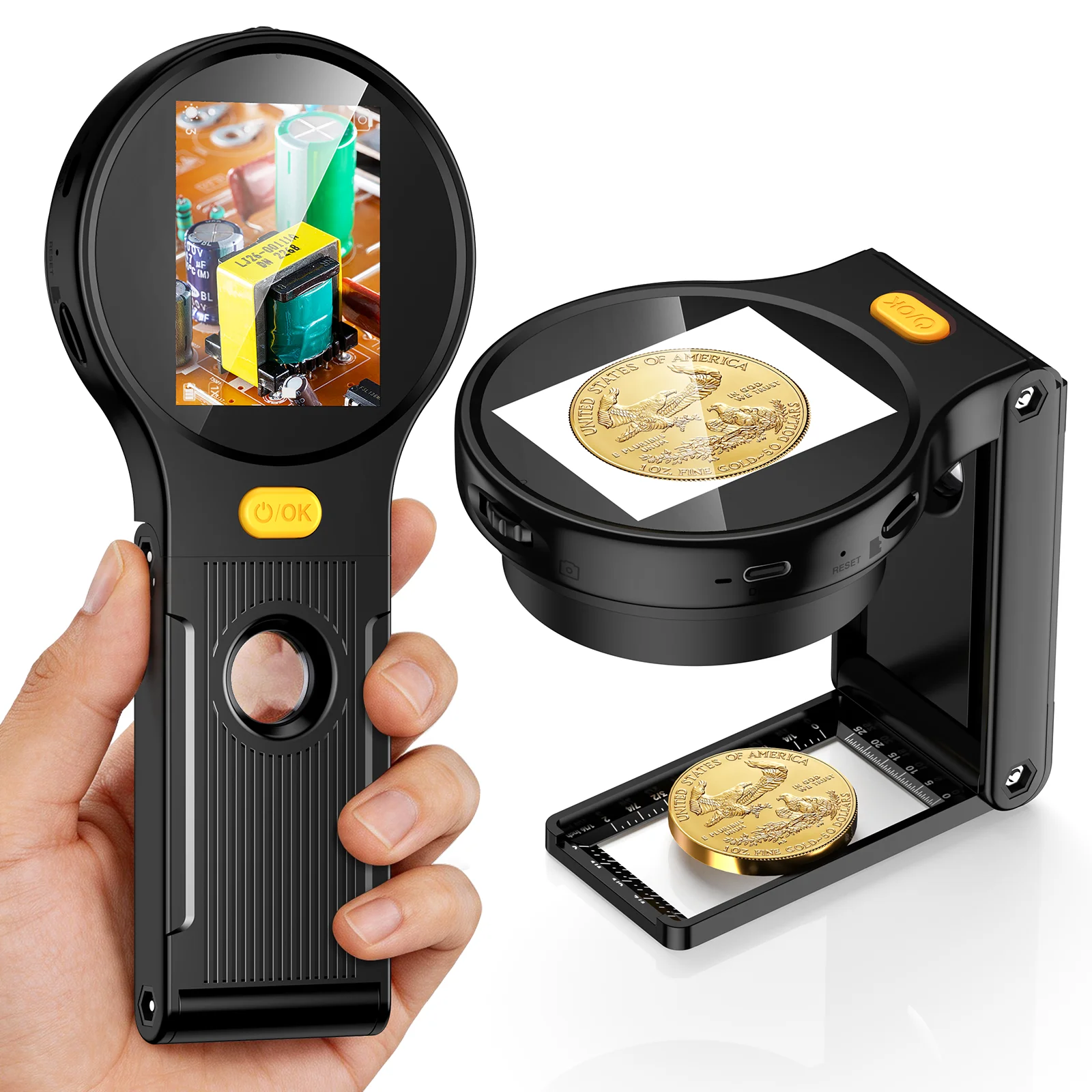 Electronics Repair Microscope - Microscopio digitale 2 in 1 con