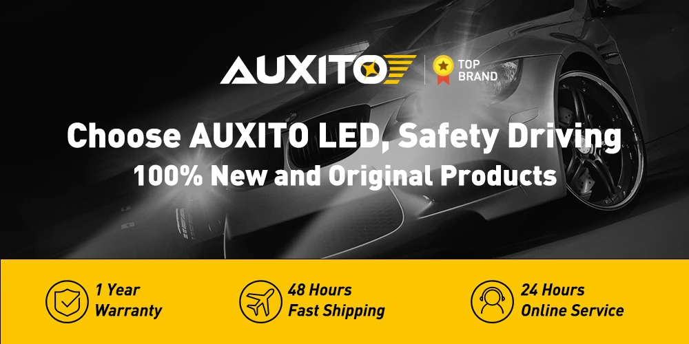 2Pcs AUXITO M3S H8 H11 LED Headlight Bulb Canbus Super Bright with 16-CSP Chips Hb3 9005 LED Lights for Car 20000LM 80W 2024 NEW