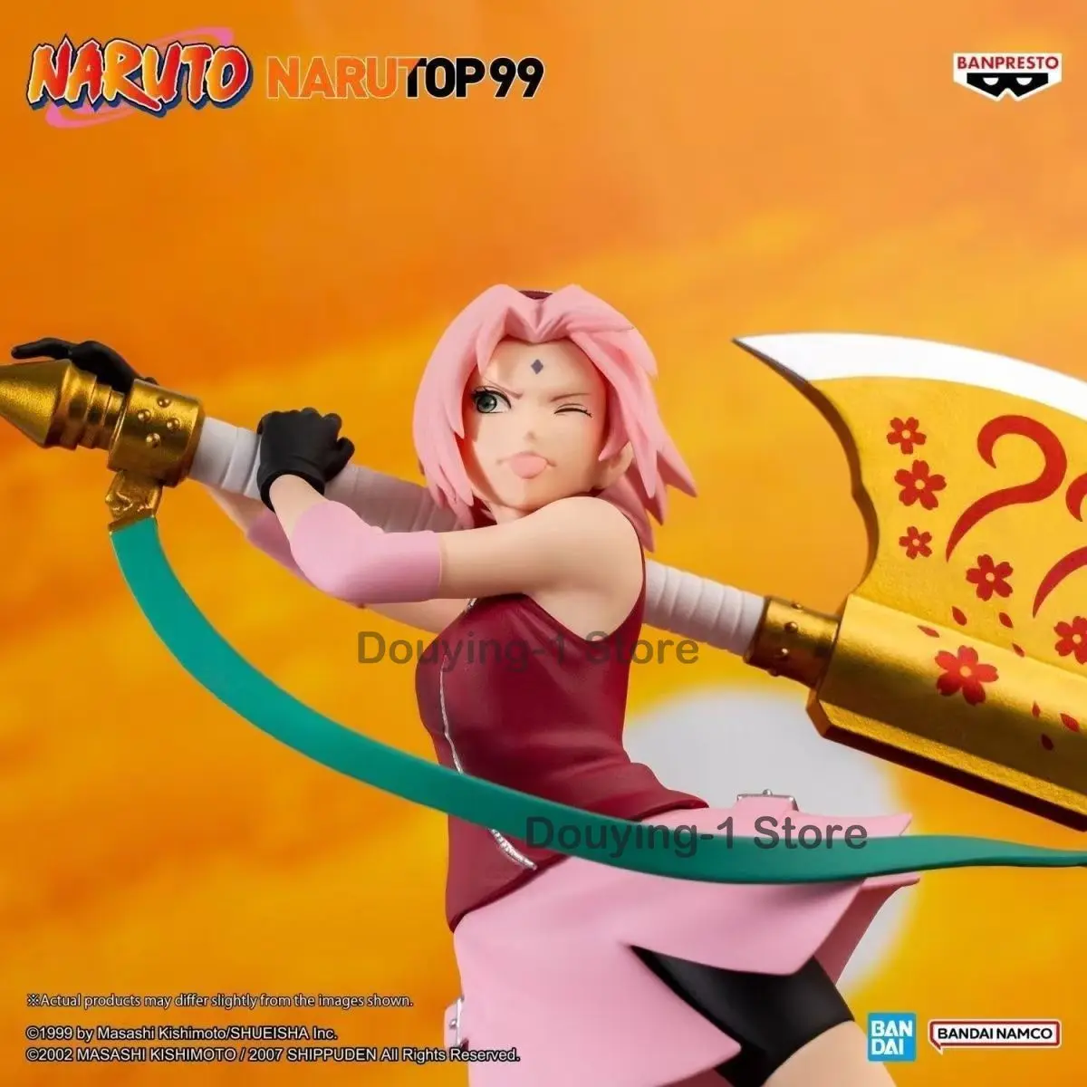 In Stock Bandai NARUTOP99 Haruno Sakura  Anime Action Figures Toys Gift Collectible Model Ornaments