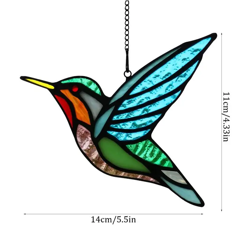 Acchiappasole per uccelli per finestre acchiappasole per uccelli colorati ornamento acchiappasole colibrì Decor Suncatcher per decorazioni per