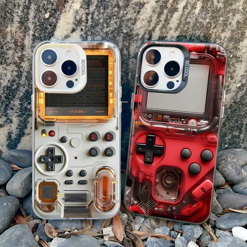 Technologie-Spielkonsole 2D-Druck Handyhülle für iPhone 11 12 13 Mini Pro Max 17 14 15 16 Pro Max Plus Stoßfeste Laser-Schutzhülle – Detail 12