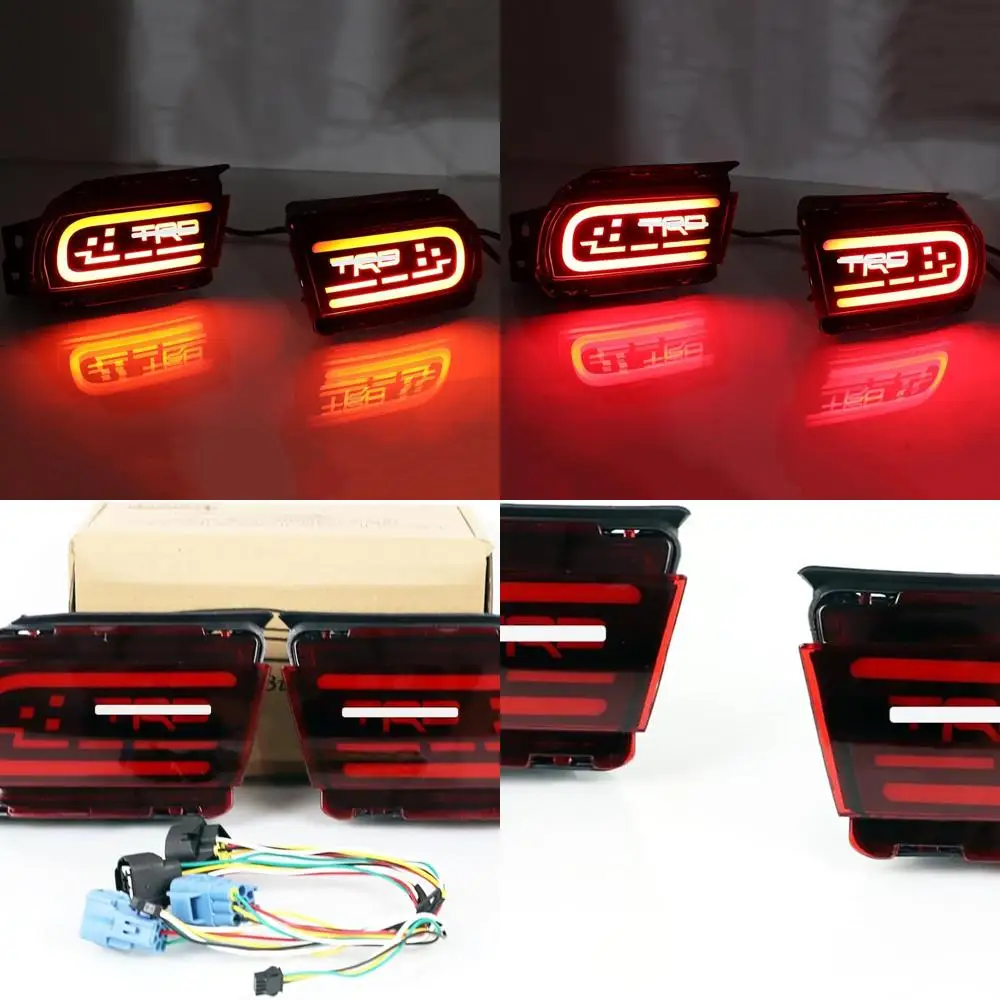 

2010-2020 Toyota Land Cruiser Prado FJ150 LED Rear Bumper Reflector Taillights with Brake Lamps and Turn Signals