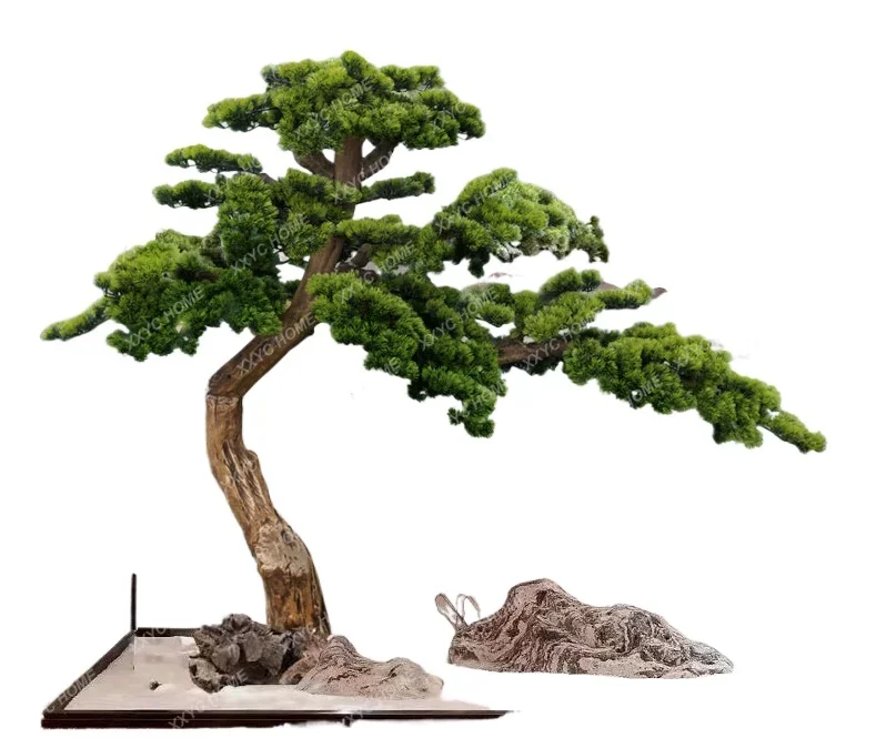 Yingke sosna sztuczne drzewa symulacja sosna piękna sosna Bonsai Podocarpus Macrophyllus artykuły wyposażenia krajobrazu