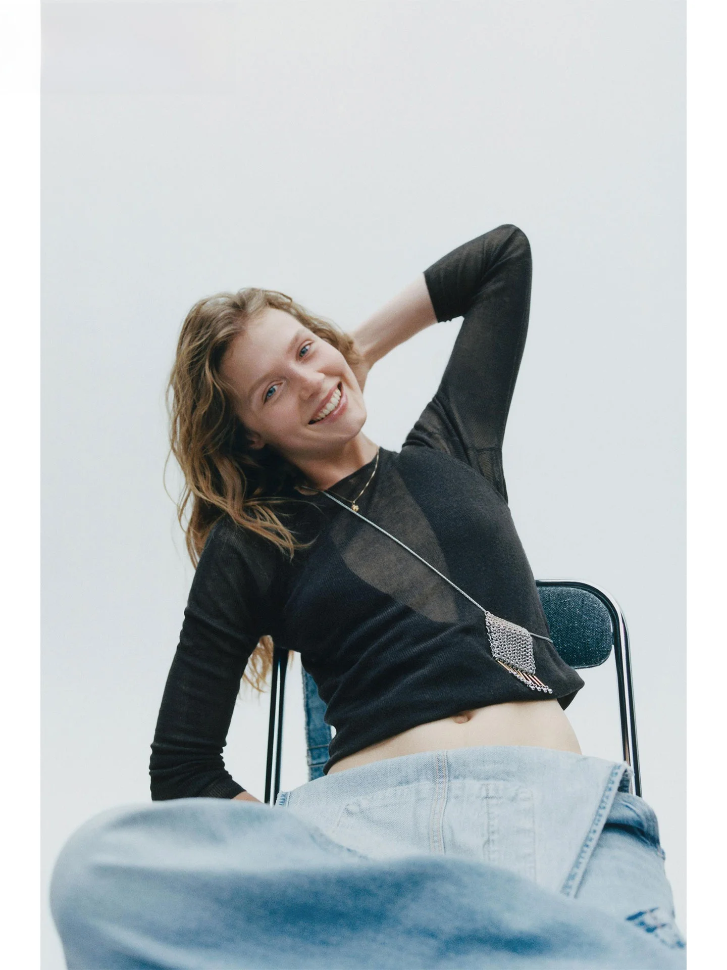 

ZAPRHA 2022, осенний универсальный круглый многослойный вязаный топ Ne Long Sve, многосторонний носимый женский трикотаж Faion