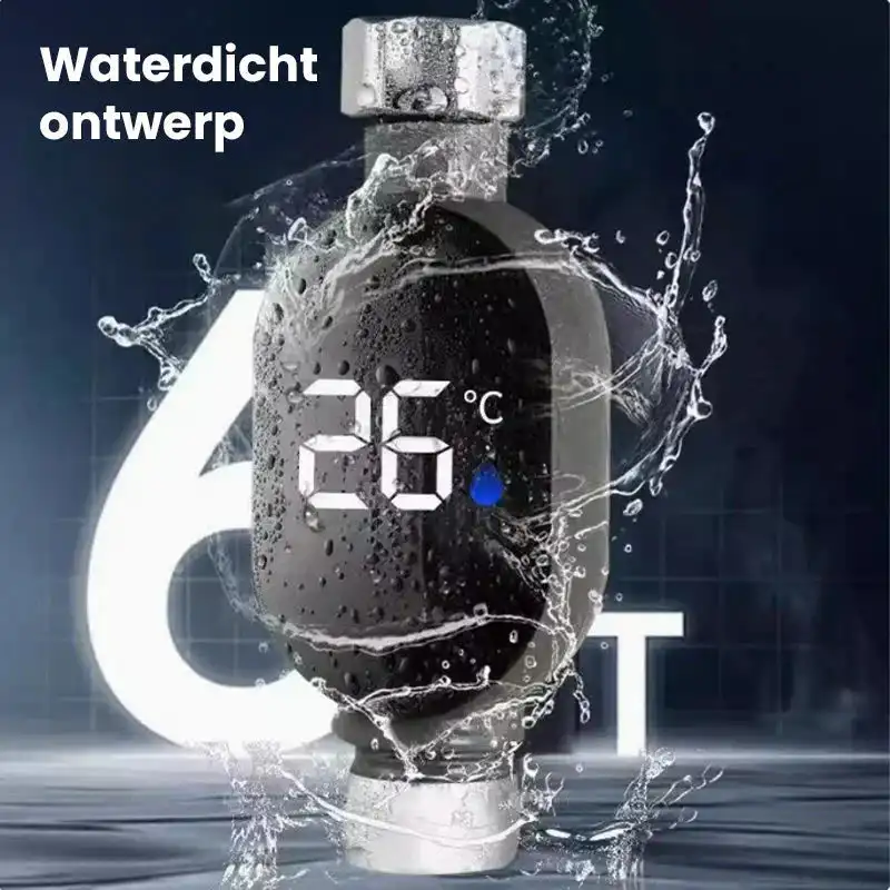 شاشة ديجيتال ميزان حرارة الدش 1/2 بوصة ميزان حرارة دش المياه المنزلي رعاية الطفل مقياس دقيق لقياس درجة الحرارة