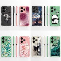 Exquisite Case For Redmi 13 Abstract Art Funda Soft Liquid Silicone High Quality Back Cover For Xiaomi Redmi13 4G 5G Phone Cases