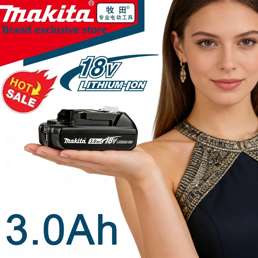 

Аккумулятор Makita 3Ah для электроинструментов Makita 18V. Перезаряжаемая батарея DDF487 18V Makita BL1860B может заменить BL1850B LXT400.