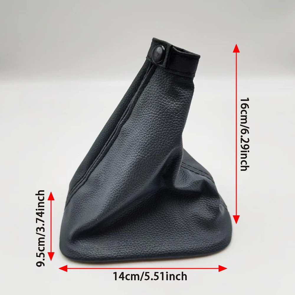 1 Stück PU-Leder Schwarz ODER Rot Gefärbter Schalthebel-Abdeckungsknauf mit Schaltmanschette für Changan CS35 2012-2016 Auto-Zubehör – Detail 3