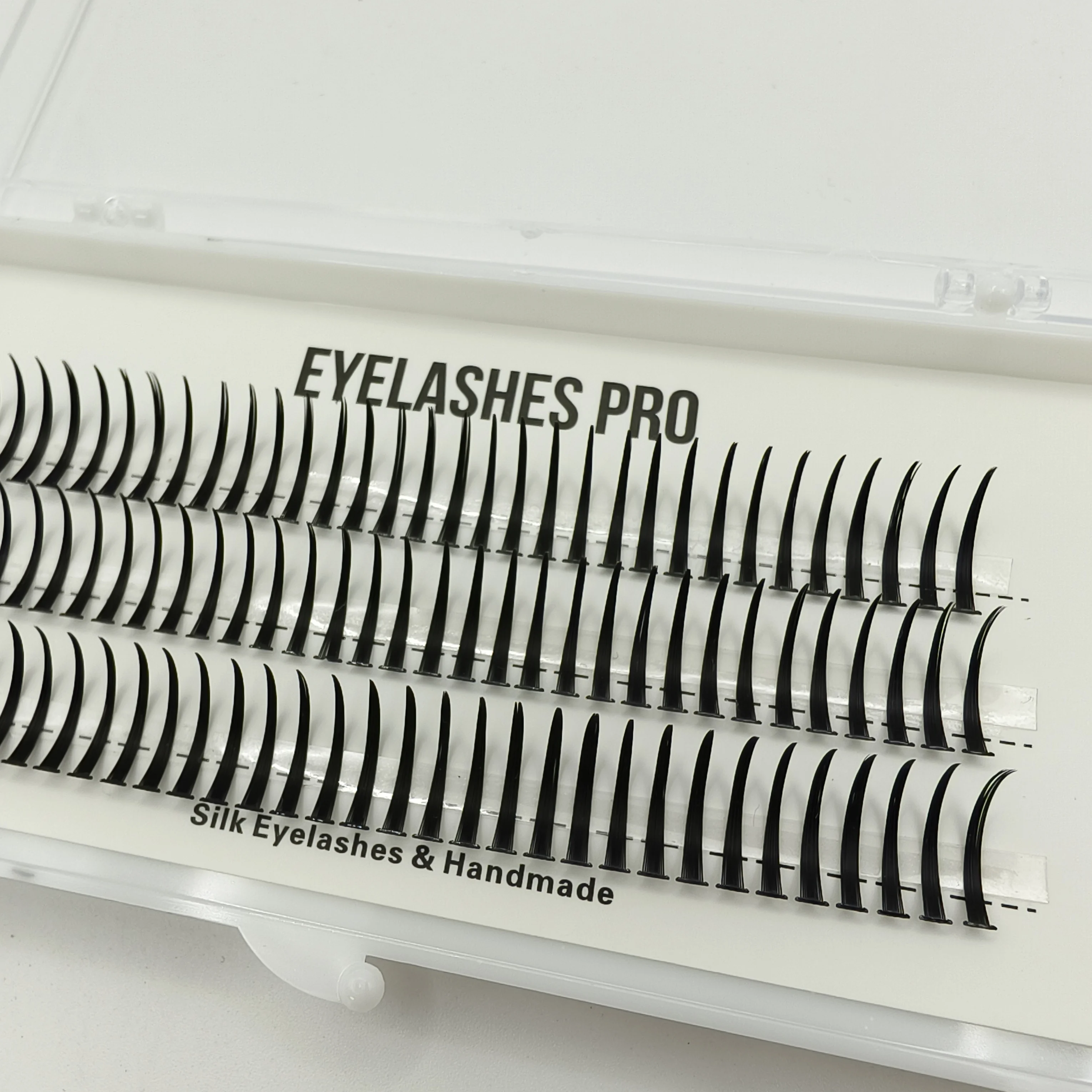 Mu007 diy feito à mão extensão de cílios segmentados flase cílios dramáticos pacotes de fita macia tira cílios maquiagem cílios novo