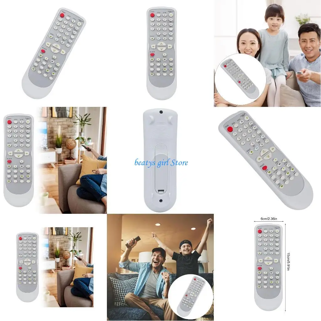 

C7AB Remote Control Quick Setup & Stable Performances ABS Remote Controller No Programming Required Remote for Recorder