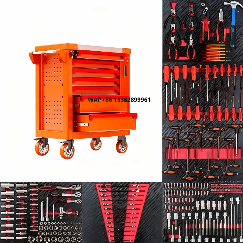 

Best Price Adjustable Tool Trolley 400kg Load Capacity High Quality Cold-Rolled Sheet Metal Garage Workshop Tool Storage