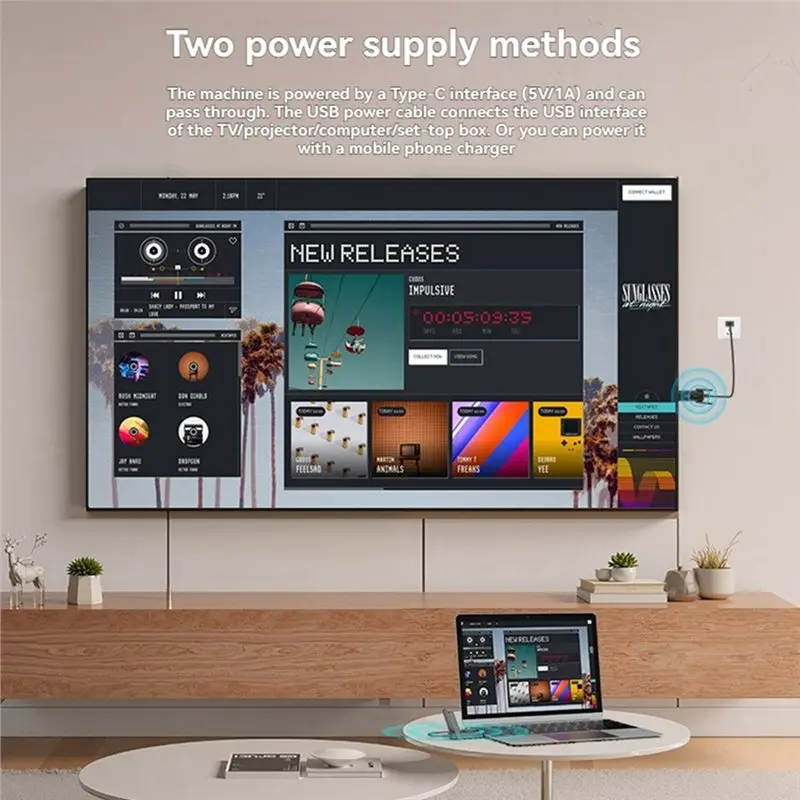 A31T Wireless Extender 1080P 150M Adapter Transmitter Receiver for Laptop Camera to TV Monitor 5G