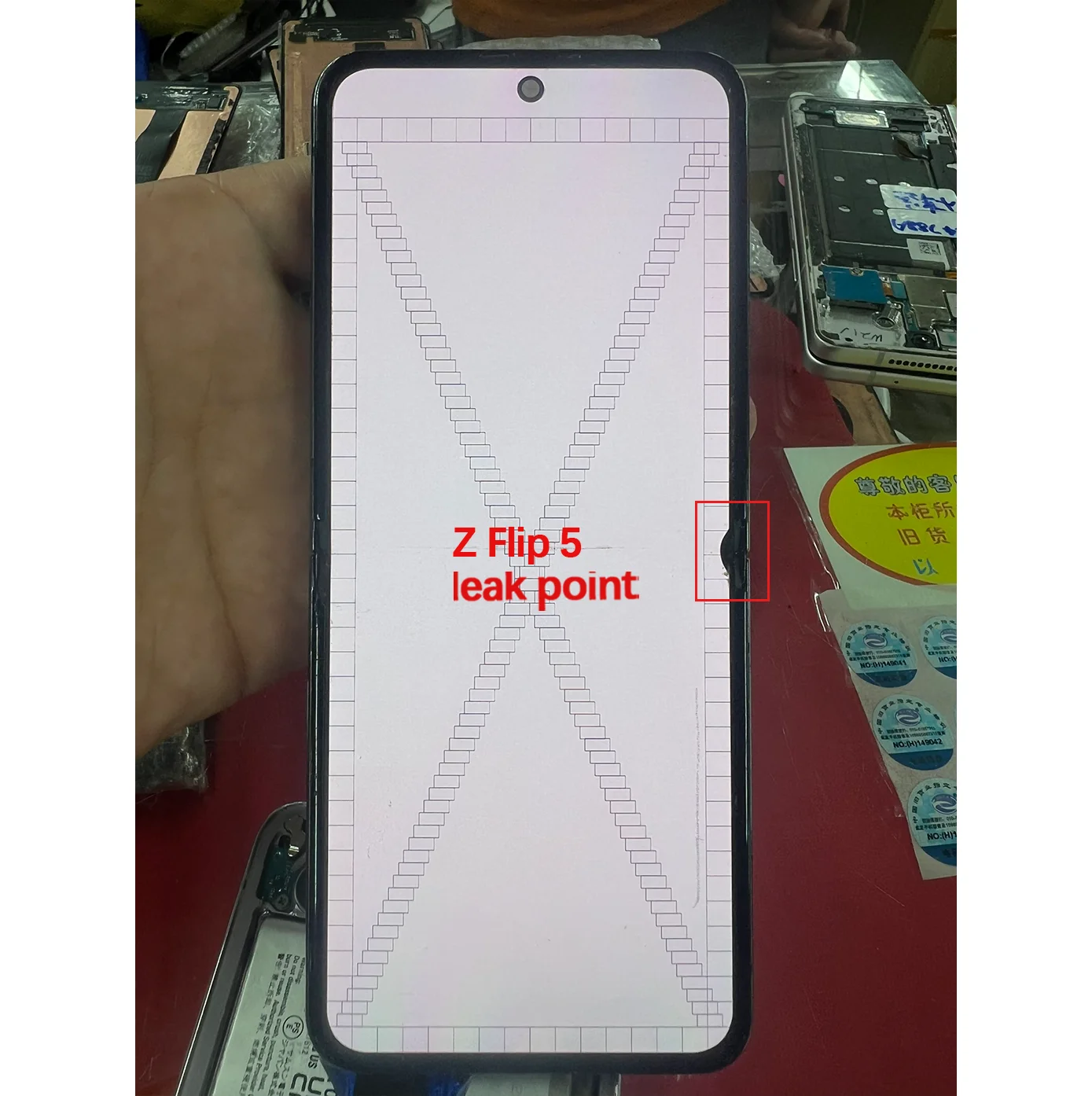 AMOLED has defect LCD For Samsung Galaxy Z Flip5 /F7310/W7024 Display Screen Display Touch Screen With Frame Digitizer Assembly image 3